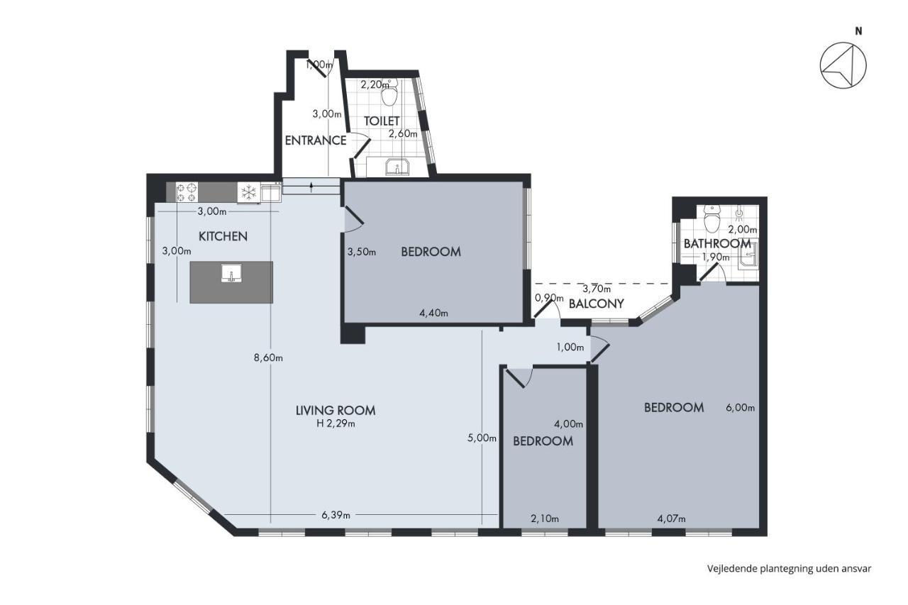Sanders Regent - Chic Three-Bedroom Apartment Near Central Square Kopenhag Dış mekan fotoğraf